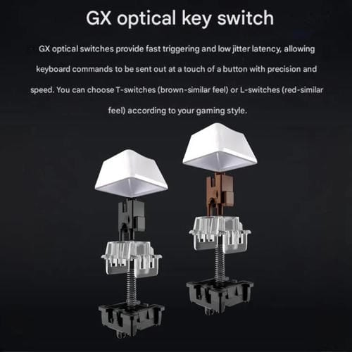 Teclado inalámbrico para juegos Logitech G PRO X 60 LIGHTSPEED, interruptores ópticos GX-T (negro)