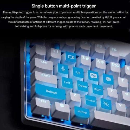 Teclado inalámbrico Logitech G PRO X TKL Rapid con interruptores magnéticos (Rosa)