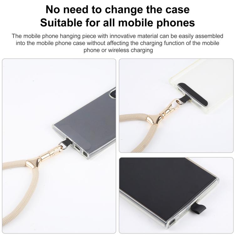 8mm Adjustable Gold Buckle Wrist Short Strap Anti-lost Mobile Phone Lanyard(Pink)