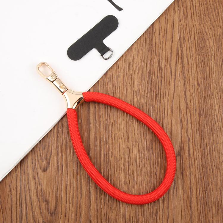 8mm Adjustable Gold Buckle Wrist Short Strap Anti-lost Mobile Phone Lanyard(Blue Dot Color)