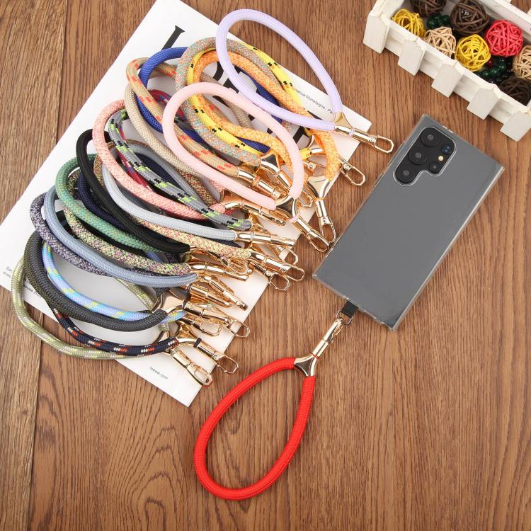 8mm Adjustable Gold Buckle Wrist Short Strap Anti-lost Mobile Phone Lanyard(Matcha Green)