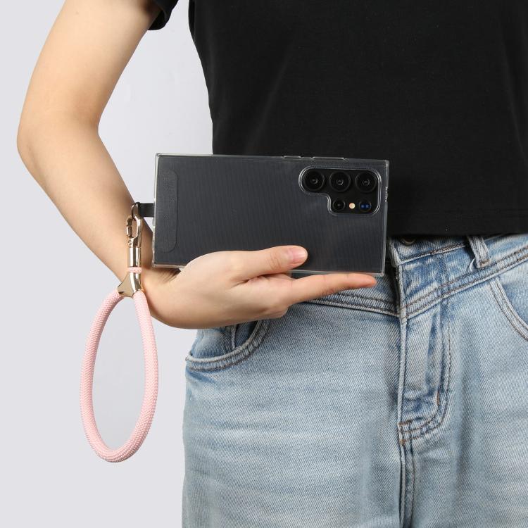 8mm Adjustable Gold Buckle Wrist Short Strap Anti-lost Mobile Phone Lanyard(Yellow Colorful)