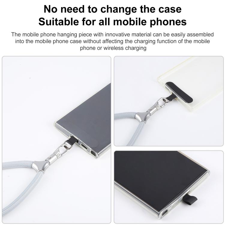 8mm Adjustable Silver Buckle Wrist Short Strap Anti-lost Mobile Phone Lanyard(Green Purple Colorful)
