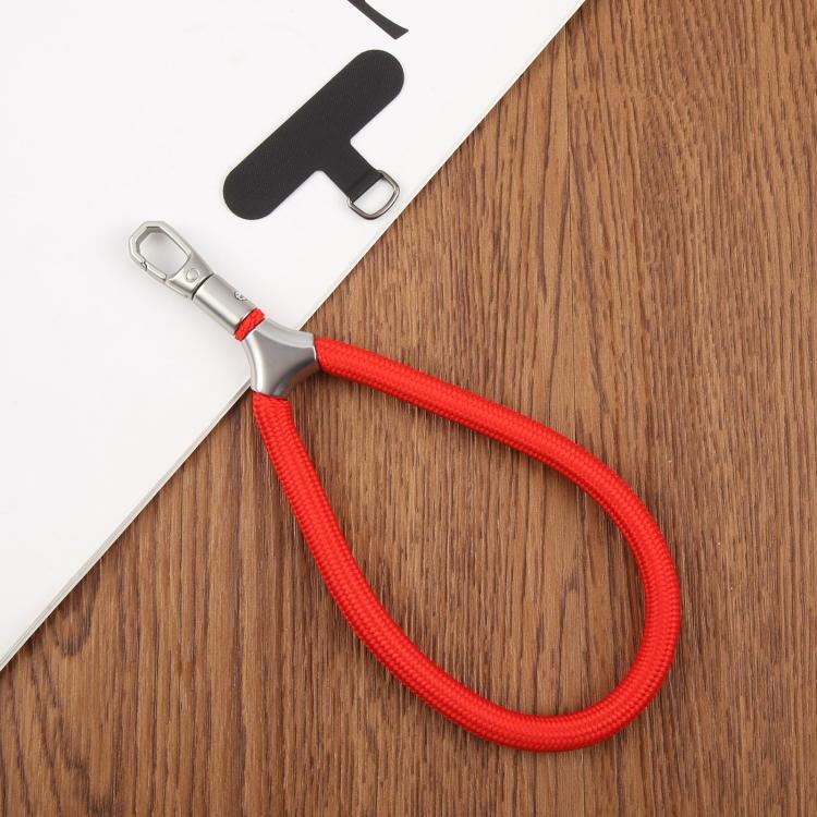 8mm Adjustable Silver Buckle Wrist Short Strap Anti-lost Mobile Phone Lanyard(Blue Dot Color)