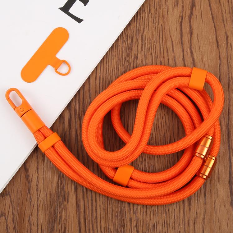 7mm 3 in 1 Threaded Adjustable Crossbody Mobile Phone Lanyard(Matcha Green)