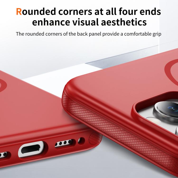 For iPhone 16 Pro Max Imitation Original Magsafe PC Hybrid TPU Phone Case(Red)