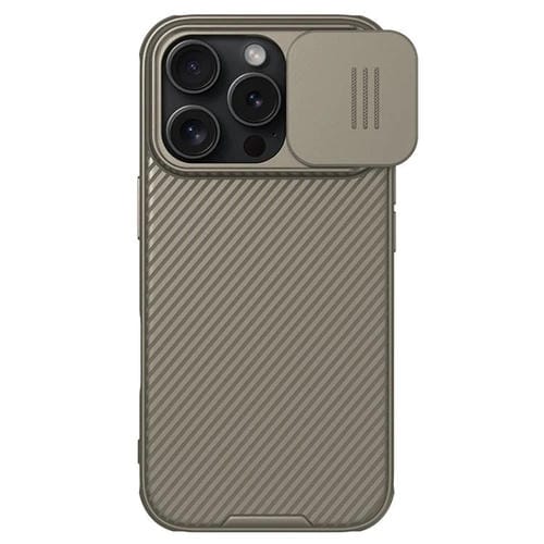 Funda para PC NILLKIN CamShield Pro para iPhone 16 Pro (dorada)