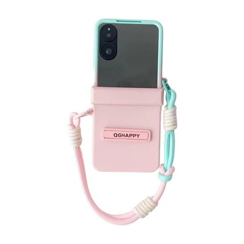 Funda con hebilla lateral de TPU integrada y correa para Xiaomi Mix (azul y rosa)