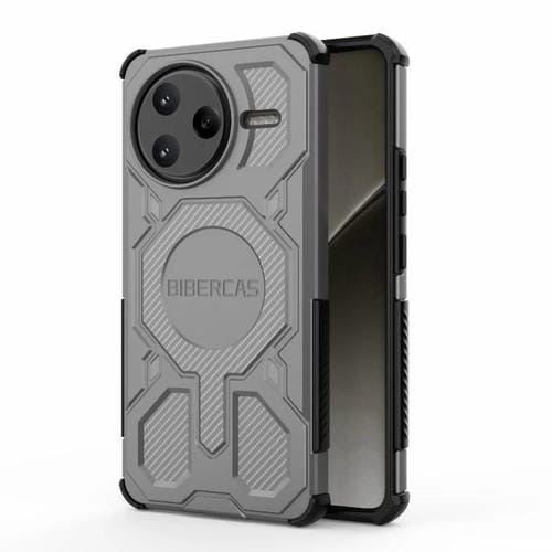 Funda BIBERCAS Real Color Series MagSafe a prueba de golpes para Redmi K80 Pro (gris)