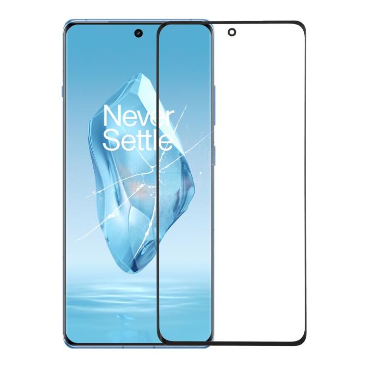 Lente de cristal exterior de pantalla frontal para OnePlus 12R con adhesivo OCA ópticamente transparente