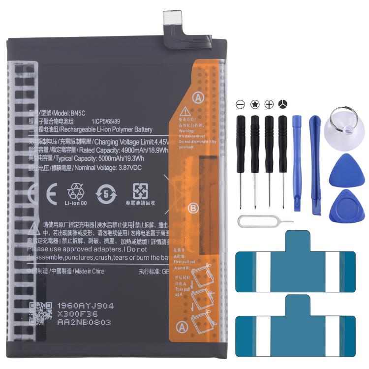 Reemplazo de batería BN5C de 5000 mAh para Xiaomi Poco M4 Pro 5G
