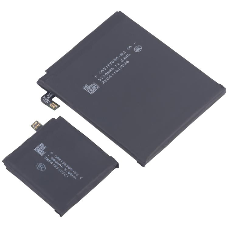 Batería de repuesto para Nubia Flip 5G NX724J (3290 mAh, 970 mAh, 1 par)