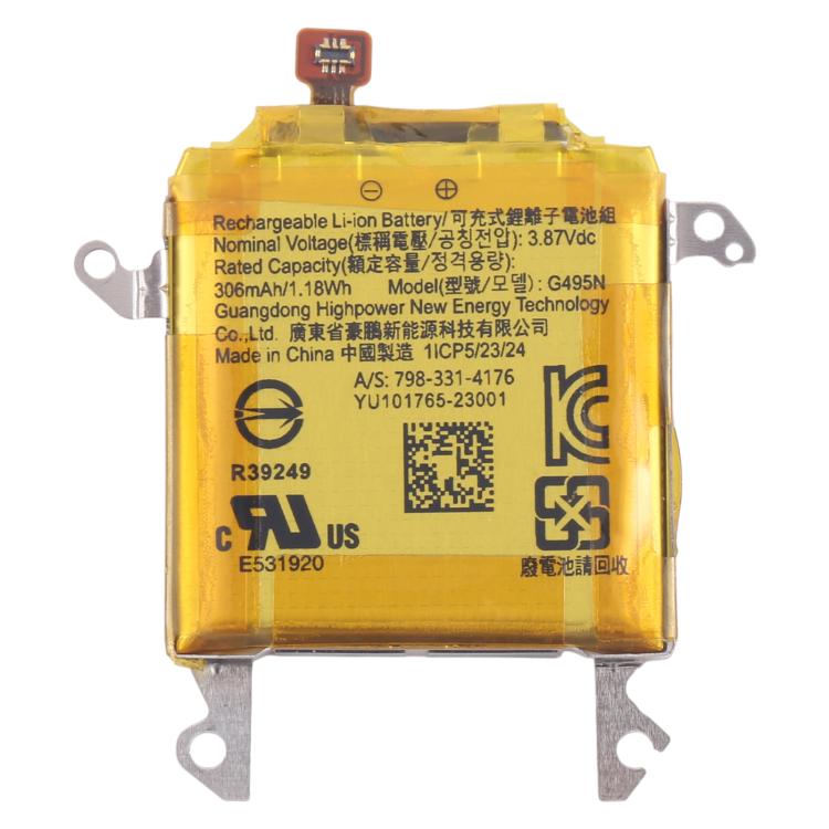 Reemplazo de batería de 306 mAh para Google Pixel Watch 2 G495N