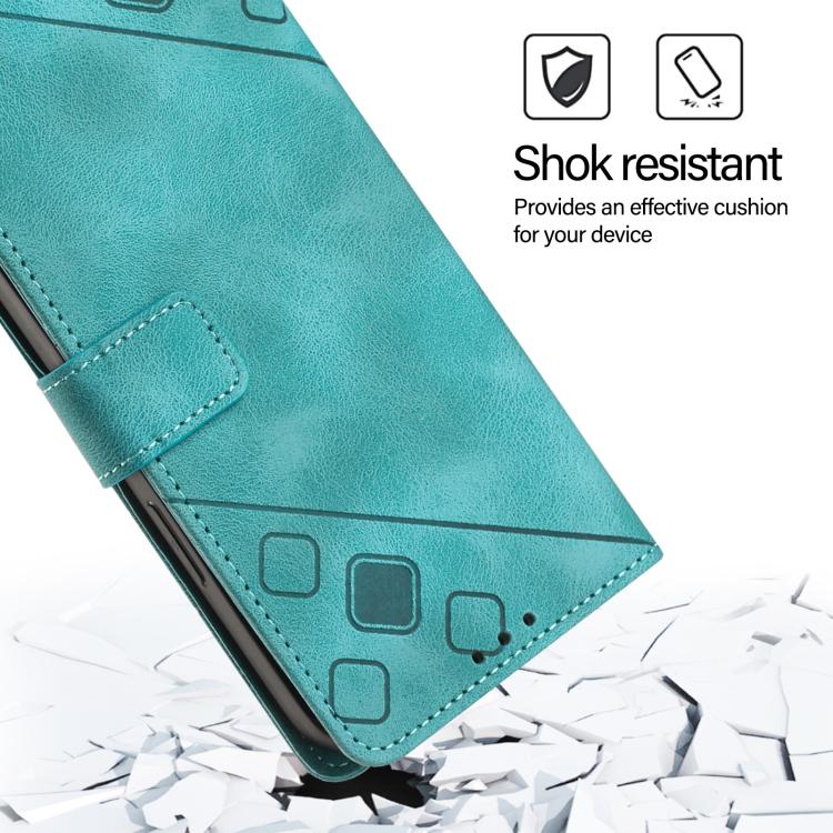 Funda de piel con relieve para Samsung Galaxy XCover7 Pro (verde)