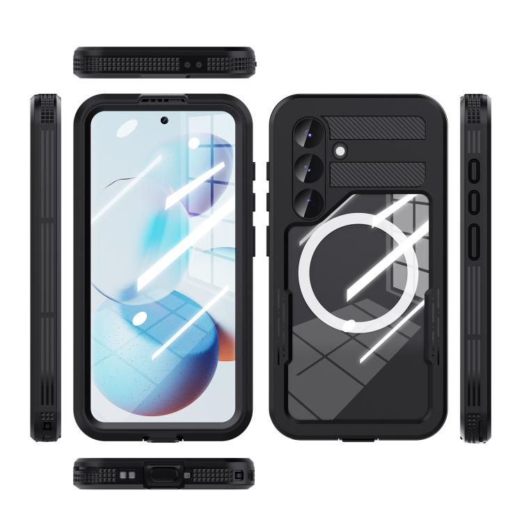 Funda RedPepper para Samsung Galaxy S25 5G, resistente al agua IP68, triple protección MagSafe (negra)