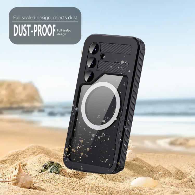 Funda RedPepper para Samsung Galaxy S25 5G, resistente al agua IP68, triple protección MagSafe (negra)