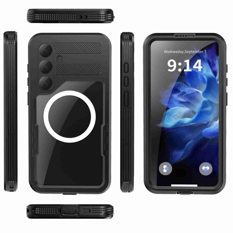 Funda RedPepper para Samsung Galaxy S25+ 5G, resistente al agua IP68, triple protección MagSafe (negra)