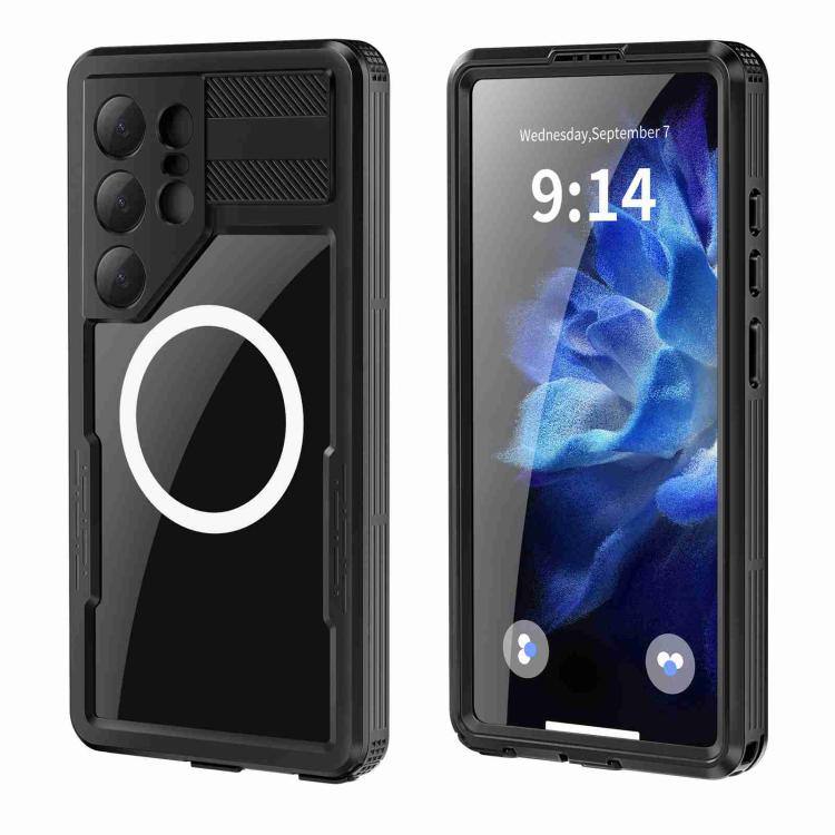 Funda RedPepper para Samsung Galaxy S25 Ultra 5G, resistente al agua IP68, triple protección MagSafe (negra)