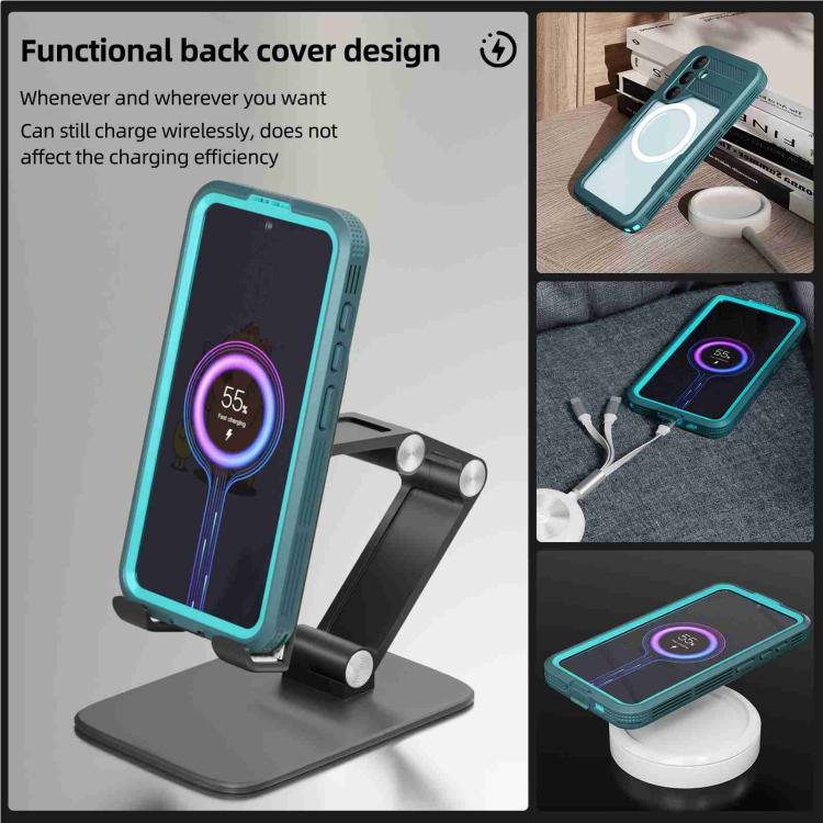 Funda RedPepper con triple protección MagSafe IP68 para Samsung Galaxy S24+ 5G (azul)