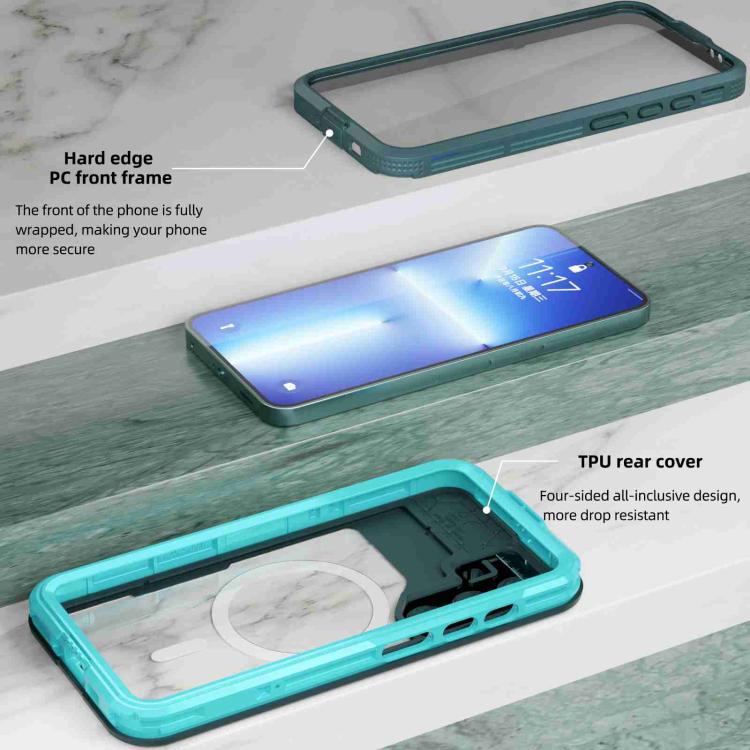 Funda RedPepper con triple protección MagSafe IP68 para Samsung Galaxy S24+ 5G (azul)