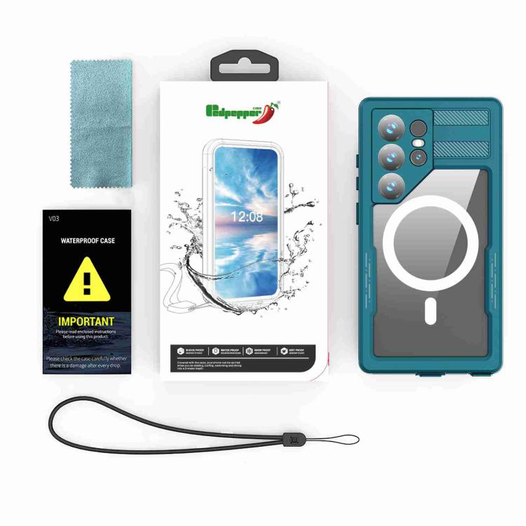 Funda RedPepper con triple protección MagSafe IP68 para Samsung Galaxy S24+ 5G (azul)