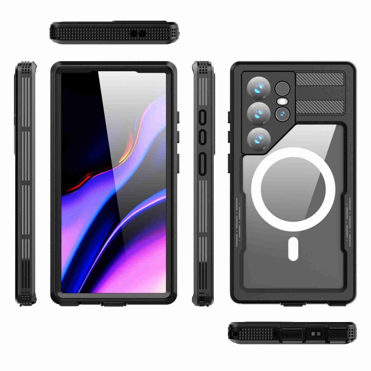 Funda RedPepper para Samsung Galaxy S24 Ultra 5G, resistente al agua IP68, triple protección MagSafe (negra)