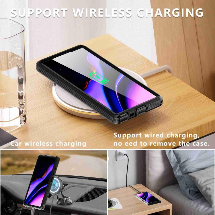 Funda RedPepper para Samsung Galaxy S24 Ultra 5G, resistente al agua IP68, triple protección MagSafe (negra)