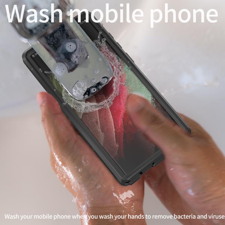 Funda impermeable RedPepper IP68 triple para Samsung Galaxy S23 Ultra 5G (negra)