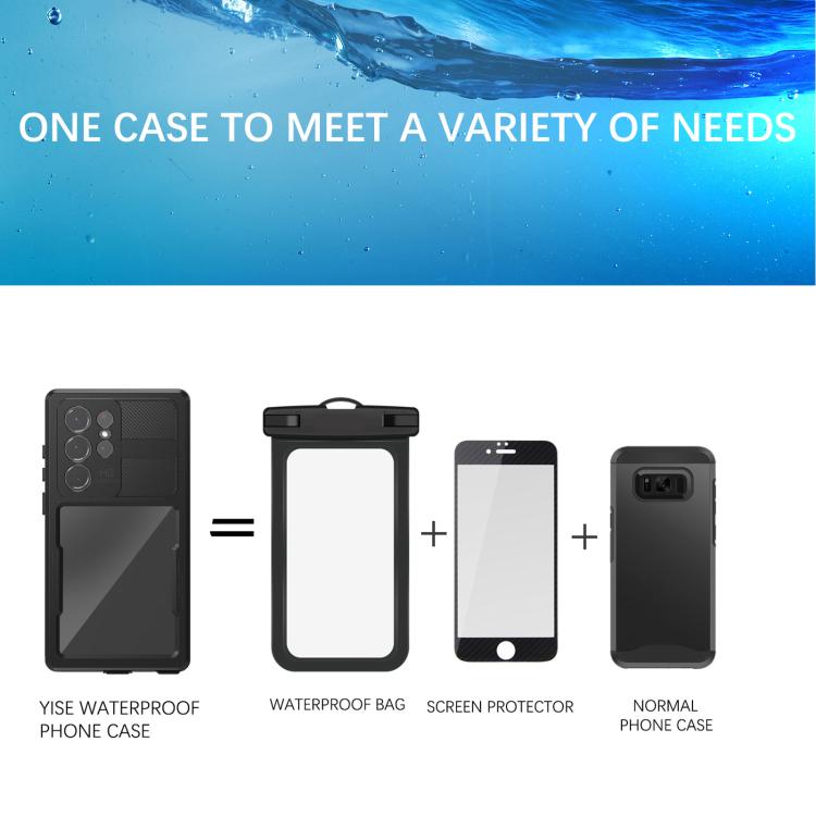 Funda impermeable RedPepper IP68 triple para Samsung Galaxy S23 Ultra 5G (negra)