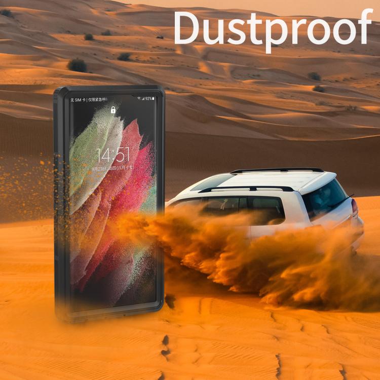 Funda impermeable RedPepper IP68 triple para Samsung Galaxy S23 Ultra 5G (negra)