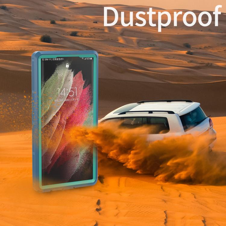 Funda impermeable RedPepper IP68 triple para Samsung Galaxy S23 Ultra 5G (azul)