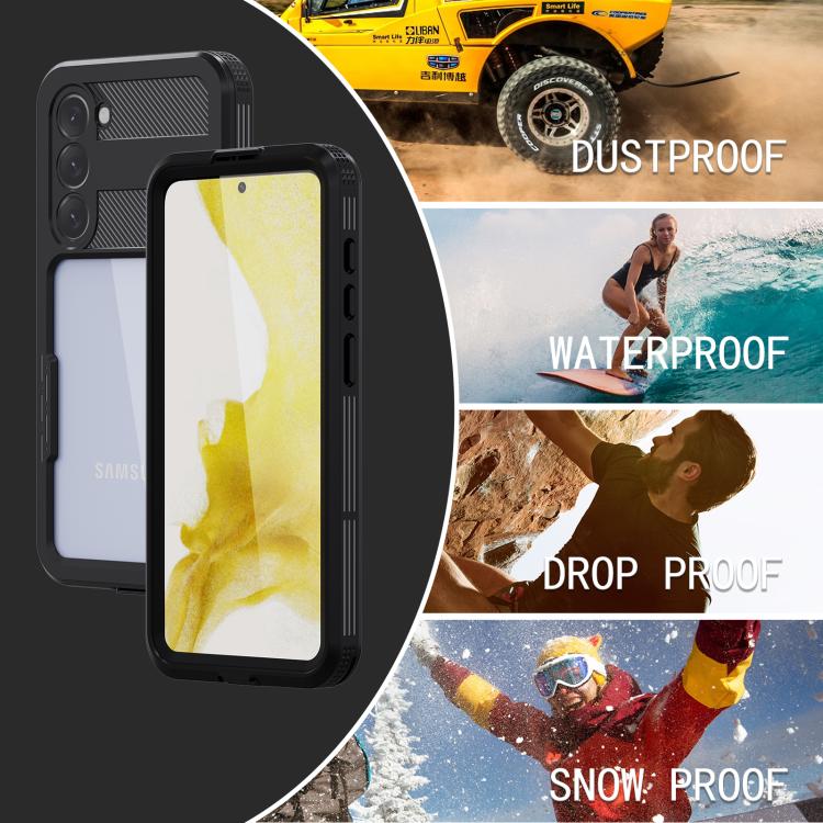 Funda impermeable RedPepper IP68 triple para Samsung Galaxy S23+ 5G (negra)