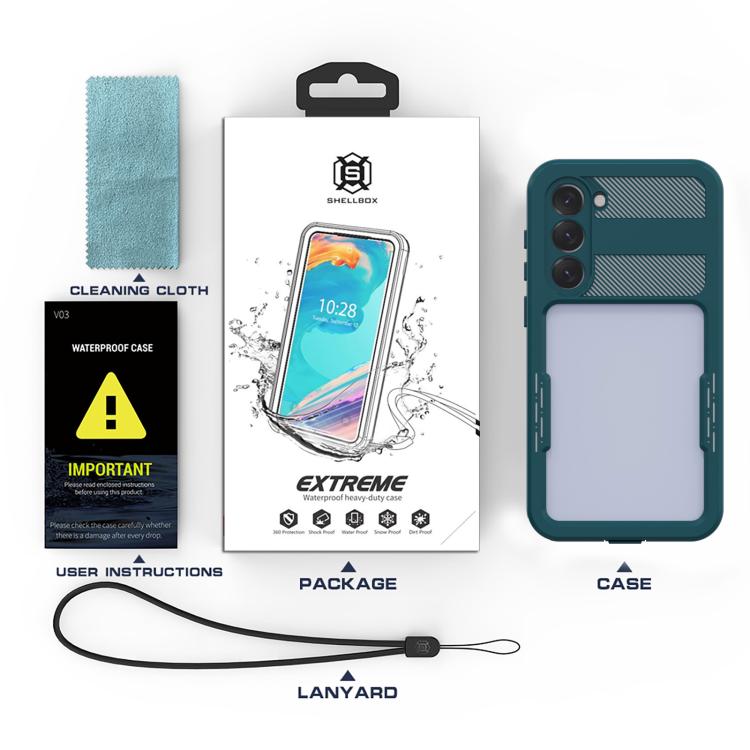 Funda impermeable RedPepper IP68 triple para Samsung Galaxy S23+ 5G (azul)