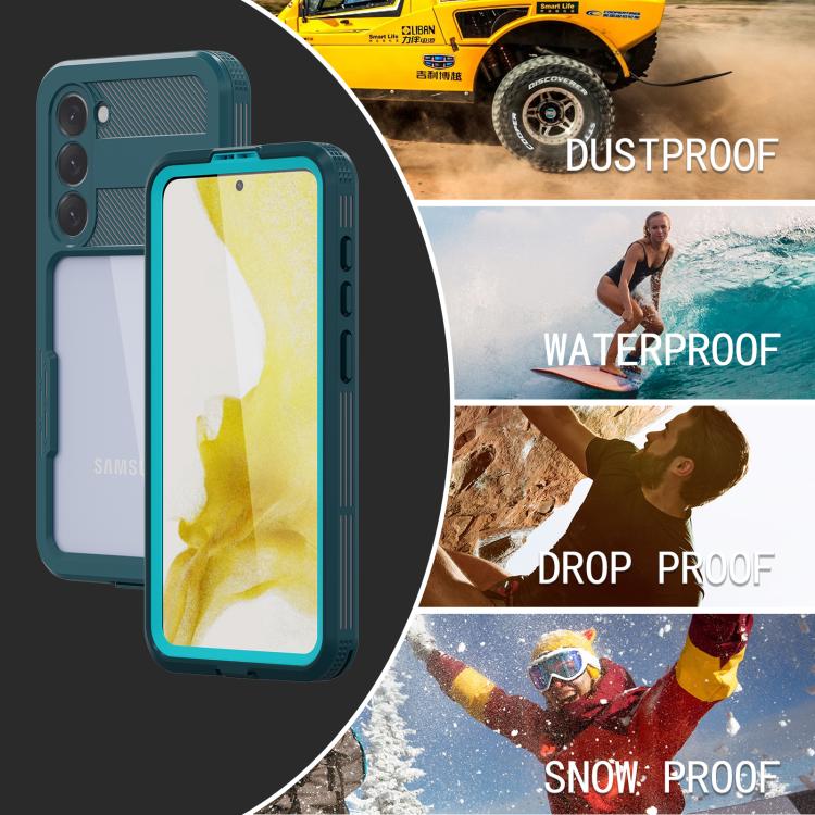 Funda impermeable RedPepper IP68 triple para Samsung Galaxy S23+ 5G (azul)