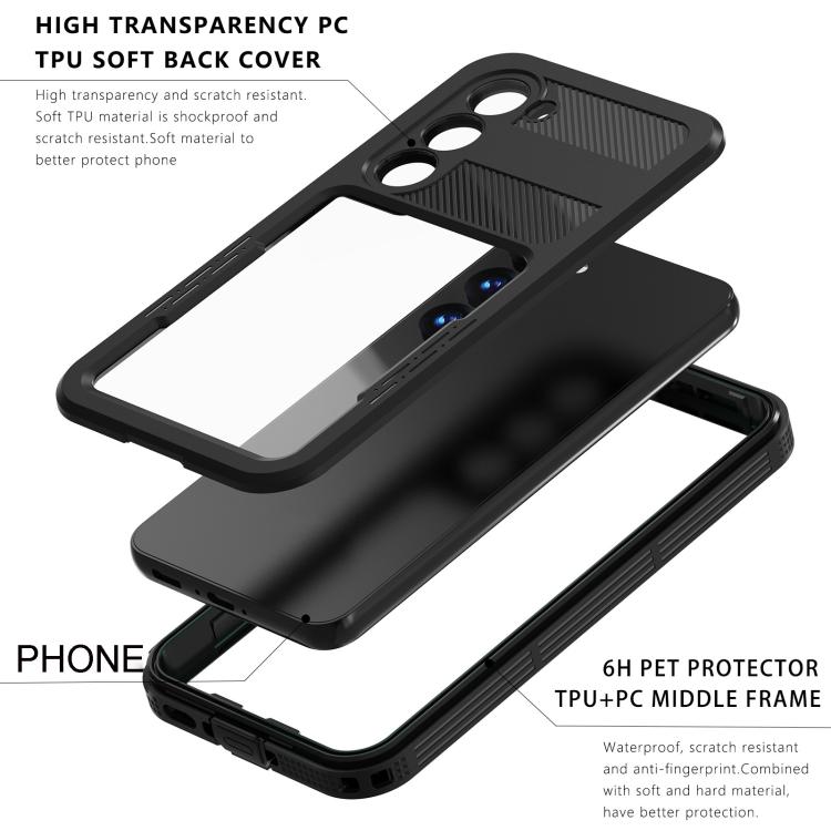 Funda impermeable RedPepper IP68 para Samsung Galaxy S23 5G (negra)