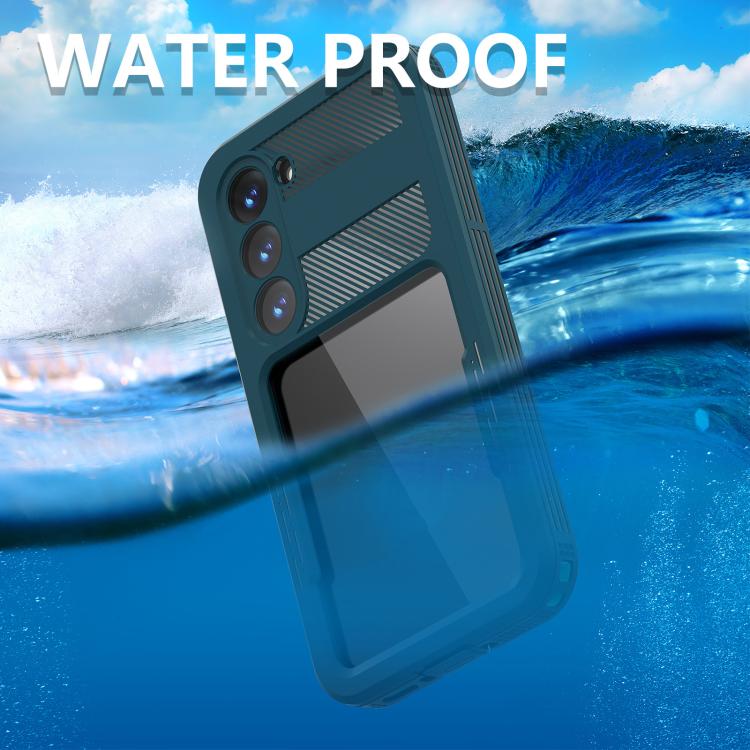 Funda impermeable RedPepper IP68 triple para Samsung Galaxy S23 5G (azul)