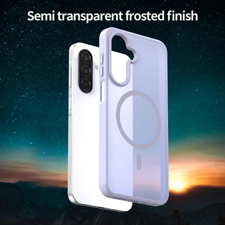Funda híbrida de TPU translúcida con acabado mate MagSafe para Samsung Galaxy A26 5G (lavanda)