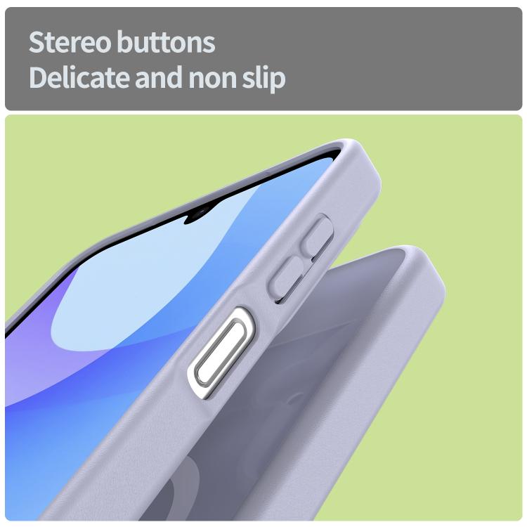 Funda híbrida de TPU translúcida con acabado mate MagSafe para Samsung Galaxy A26 5G (lavanda)