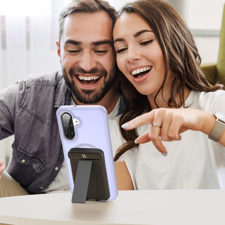 Funda híbrida de TPU translúcida con acabado mate MagSafe para Samsung Galaxy A26 5G (lavanda)