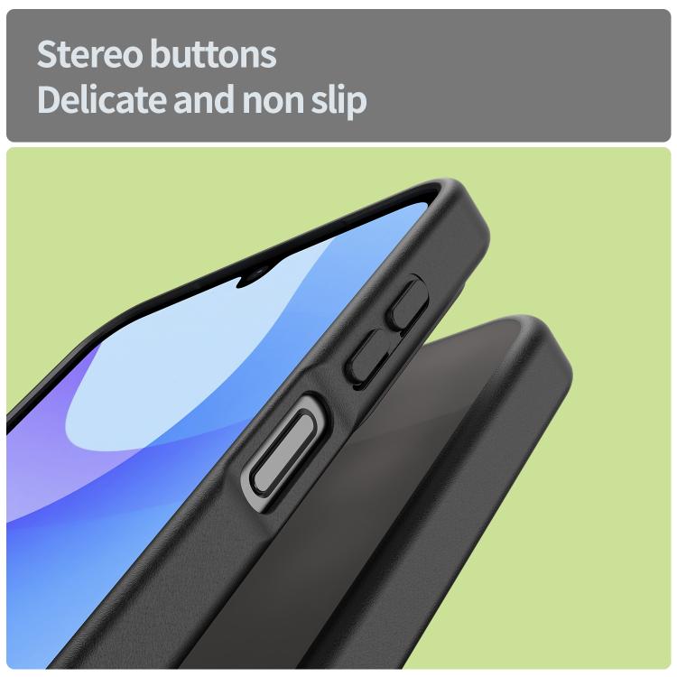 Funda híbrida de TPU translúcida para Samsung Galaxy A26 5G Fanying Series (negro translúcido)