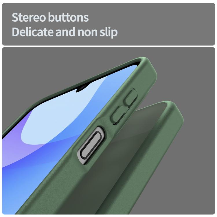 Funda híbrida de TPU translúcida y esmerilada para Samsung Galaxy A26 5G (verde oliva)