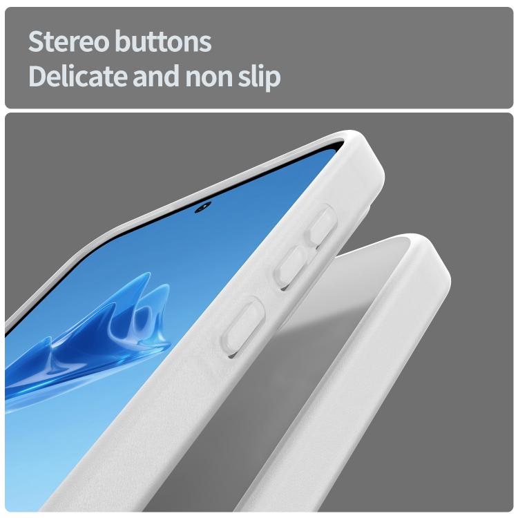 Funda híbrida de TPU translúcida y esmerilada para Samsung Galaxy A55 5G (blanco mate)