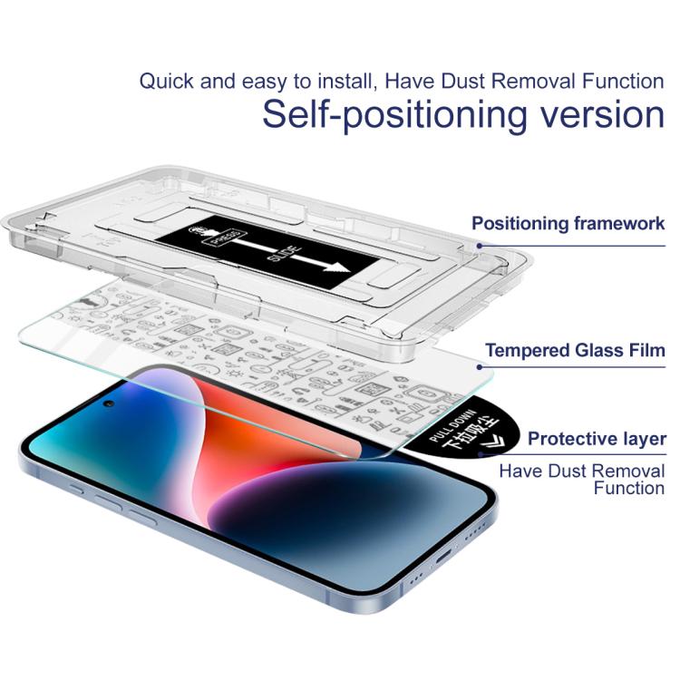 Para Samsung Galaxy S24 Ultra 5G imak Localizador de cámara libre de polvo Serie H Película de vidrio templado