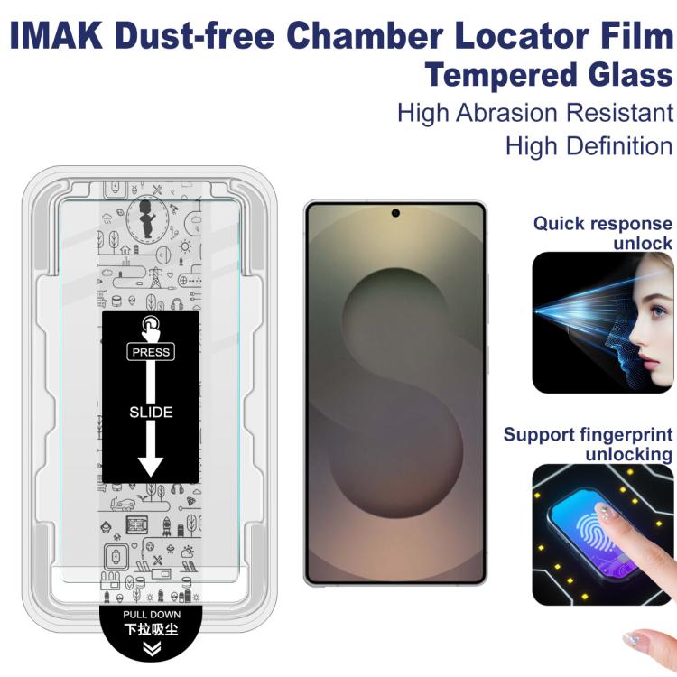 Para Samsung Galaxy S25 Ultra 5G imak Localizador de cámara libre de polvo Serie H Película de vidrio templado