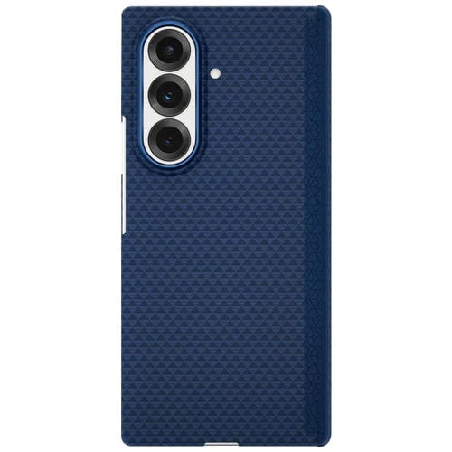 Funda con marco de metal y centro magnético de nanofibra MagSafe para Samsung Galaxy Z Fold7 5G (azul)