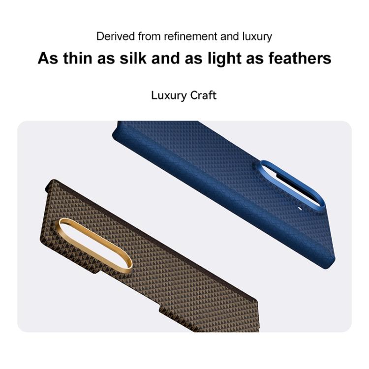 Funda con marco de metal y centro magnético de nanofibra MagSafe para Samsung Galaxy Z Fold7 5G (roja)