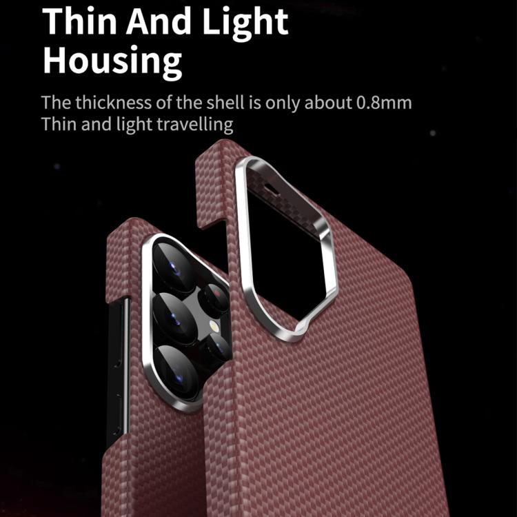 Funda magnética de nanofibra MagSafe para Samsung Galaxy S25 Ultra 5G (negra)
