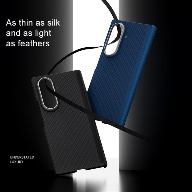 Funda magnética de nanofibra MagSafe para Samsung Galaxy Z Fold7 5G (azul)