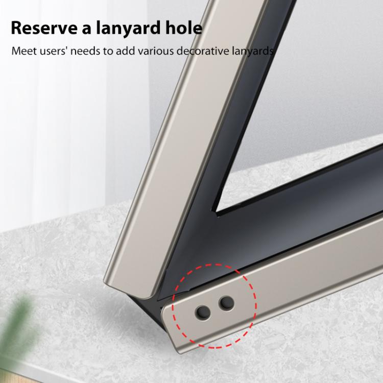 Funda ultrafina GKK con correa de muñeca integrada y soporte giratorio para Samsung Galaxy Z Flip7 5G (gris titanio)