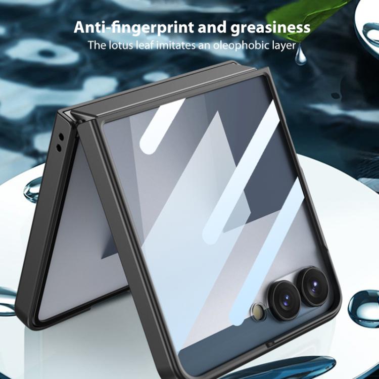 Funda ultrafina con correa de muñeca integrada y soporte giratorio para Samsung Galaxy Z Flip7 5G GKK (verde)